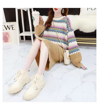 「上品な美しさ」女性らしい落ち着いたファッション  4色選択 ニットトップスE-10696