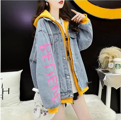 【裏起毛】絶対流行 ラムスキン ファッション デニムジャケットE-5703