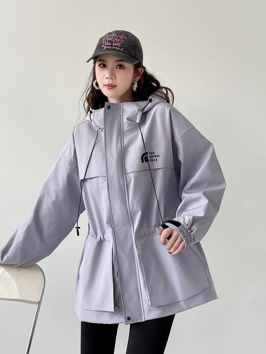 新作 ファッション 今季マストバイ スタイルアップ 3色選択 フード付きジッパーコート E-9760