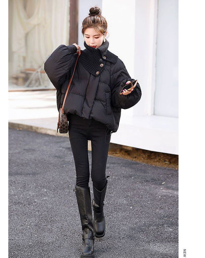 最愛の一着スタイルアップ フード付きジッパーコート 2色選択 E-10054