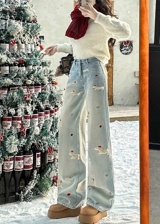 好感度UP 着回し力抜群 売り切れ必至 プラスベルベット 2色選択 デニム ワイドパンツE-10864