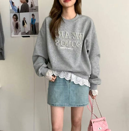 絶対欲しい 早い者勝ち 絶対流行 カジュアル 2色選択 スウェット E-10928