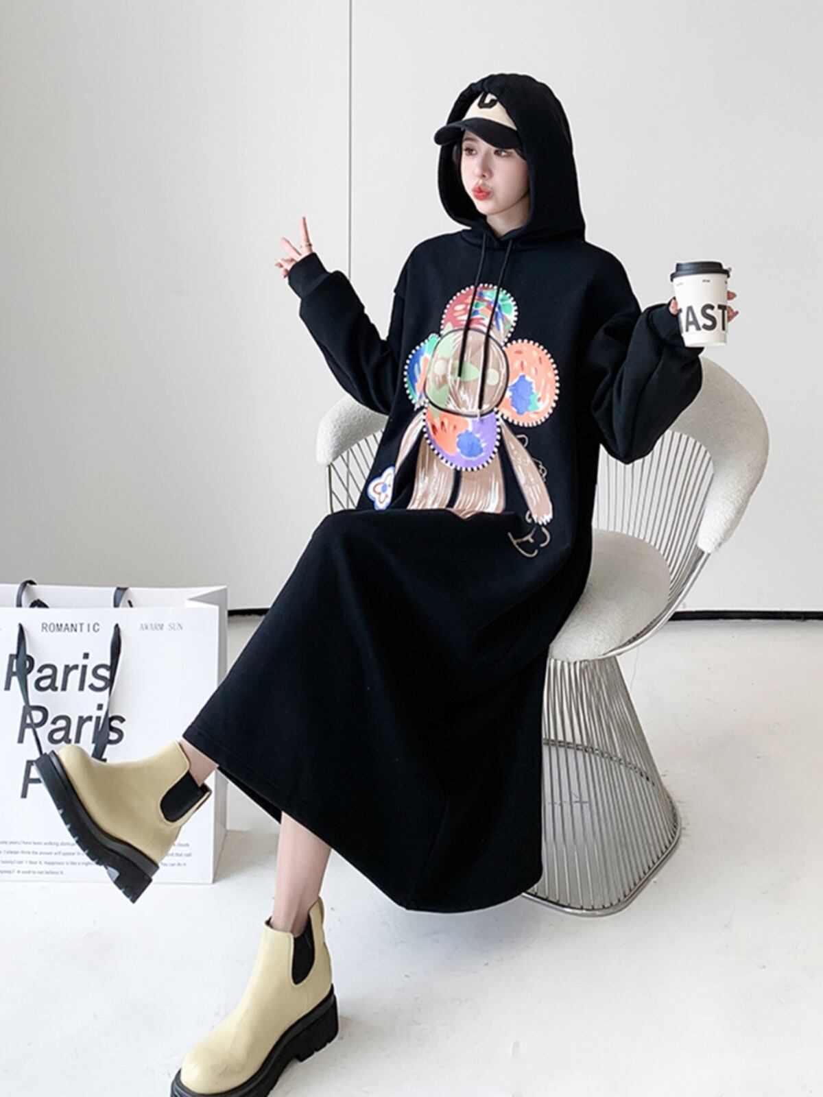 【裏起毛】ファッション 2色 プラスベルベット 長袖 ニット セーター E-10208