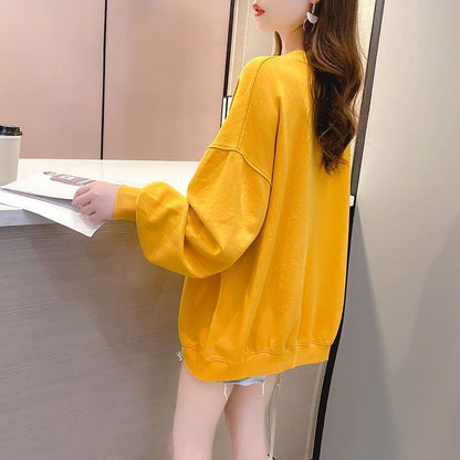 定番シンプル プリント カジュアル 4色選択 スウェットE-10931