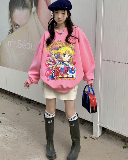 絶対欲しい 大人可愛い おしゃれ度高め 着心地良い カジュアル 4色選択 スウェットE-9341