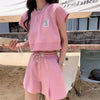 流行新作 美人度アップ 目を奪われる カジュアル 半袖Ｔシャツⅹパンツセット全2色E-9104