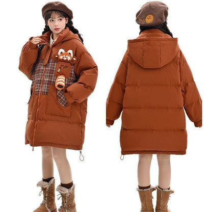 好感度UPファッション フード付きジッパーコート スタイルアップ E-10040