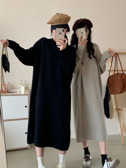 激安セール プラスベルベット ファッション 5色 長袖 ニット セーター E-10382