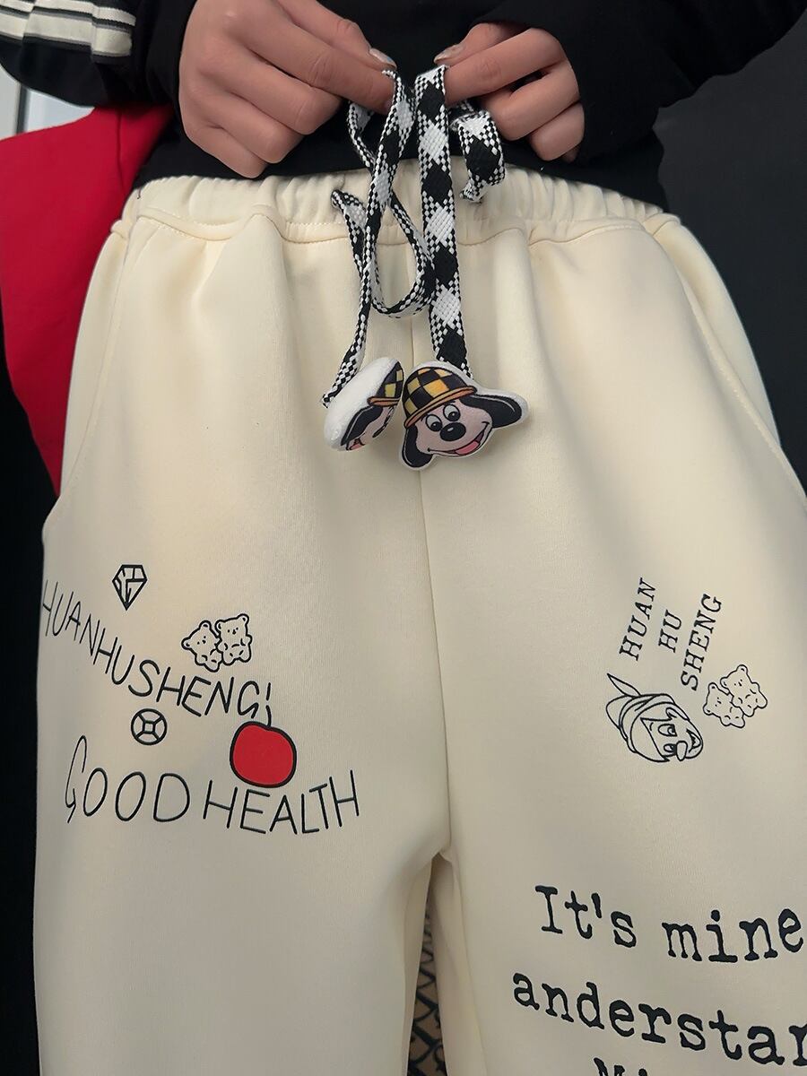 絶対欲しい プラスベルベット ファッション感満々 4色選択 パンツE-10474