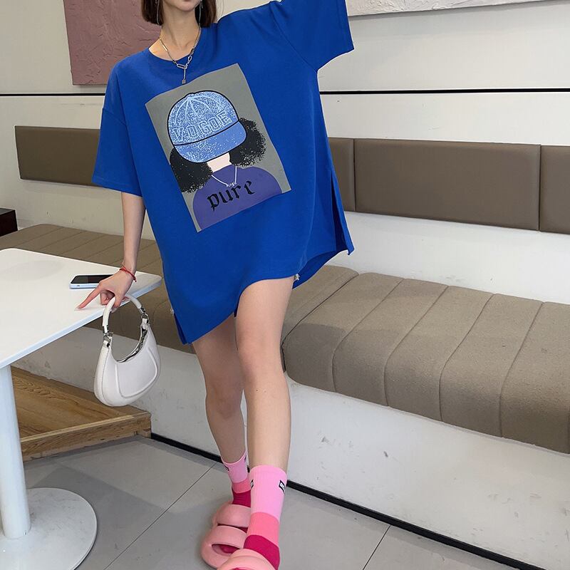 話題沸騰中 都市ファッショ 流行新作 オシャレ デザイン プリント全6色 半袖TシャツE-9108