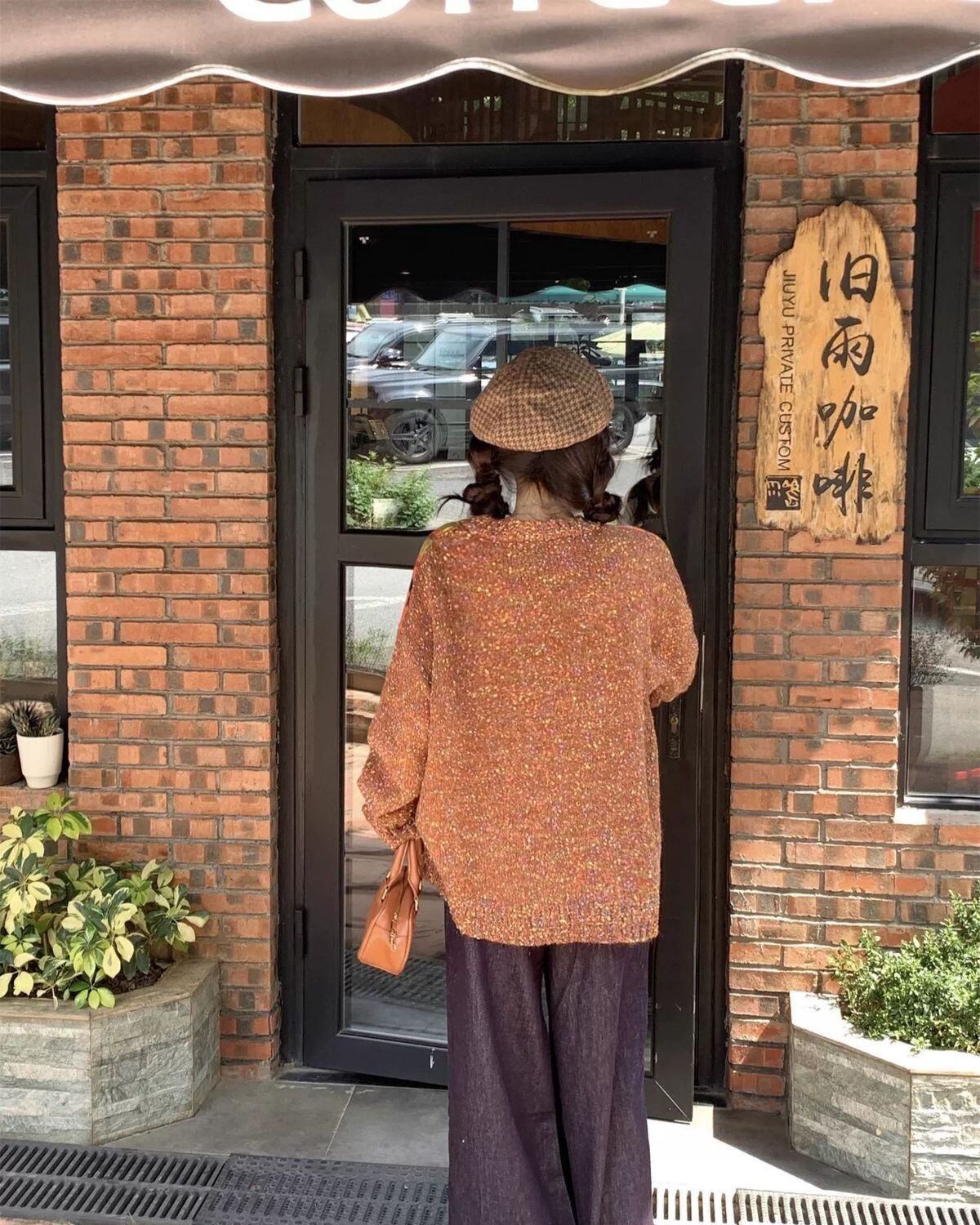 話題沸騰中 大人可愛い 海外トレンド 柔らかくて優しい印象 ニットセーターE-9762