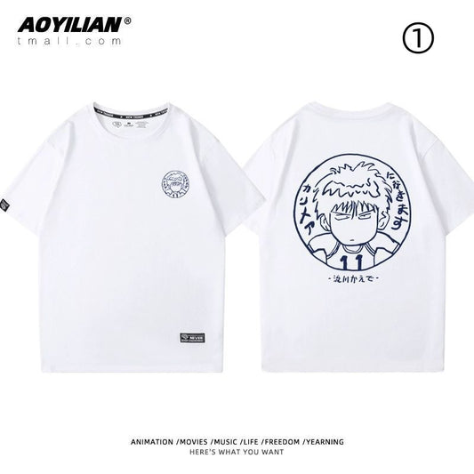 好感度UP　絶対流行　着回し力抜群　おすすめ プリントロゴ 半袖 Tシャツ-A2469