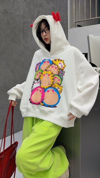 キュート  柔らかくて優しい印象  カジュアル   3色 スウェット  E-12204