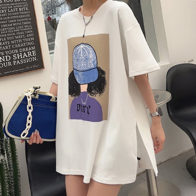 話題沸騰中 都市ファッショ 流行新作 オシャレ デザイン プリント全6色 半袖TシャツE-9108