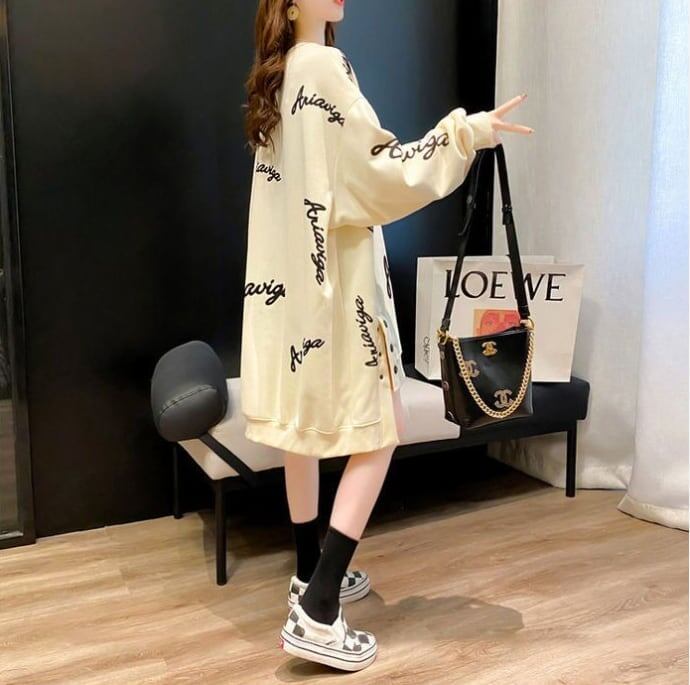 【裏起毛】大好評 ファッション 売り切れ必至 個性派 ルーズ 長スウェットE-6217