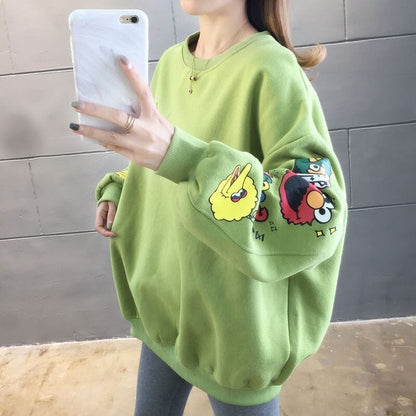 【人気商品再入荷】超人気 キュート ファッション ルーズ 男女兼用 スウェットE-6837