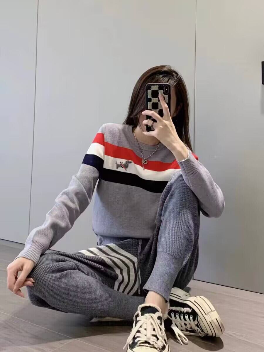 デザイン性抜群 着心地良い おしゃれ度高め 4色選択 トップス+パンツセット E-10871