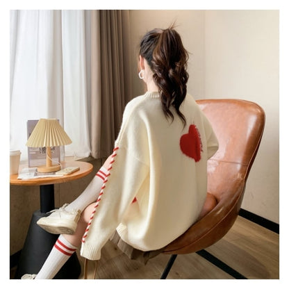 超人気  厚手 ゆったりニットセーターE-6057