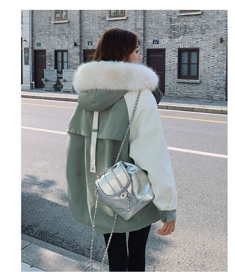 大活躍 デザイン 冬服 気質アップ 切り替え ダウンジャケット E-10047