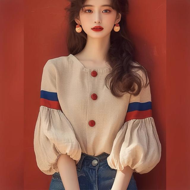 絶対欲しい 気質アップ シンプルだけど一癖あるコーデ エレガント 全2色 シャツ E-9157