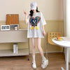 おすすめ カジュアル シンプル ゆったり 半袖Tシャツ＜ins-8136＞
