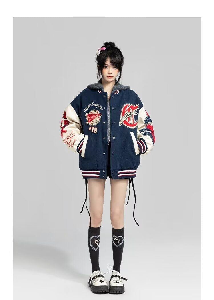 絶対欲しい 求めてたデザイン ファッション 刺繍 上質ダウンジャケット 男女兼用 E-9356