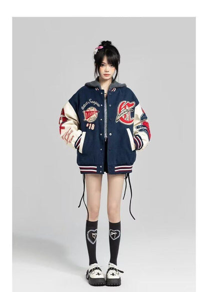 絶対欲しい 求めてたデザイン ファッション 刺繍 上質ダウンジャケット 男女兼用 E-9356