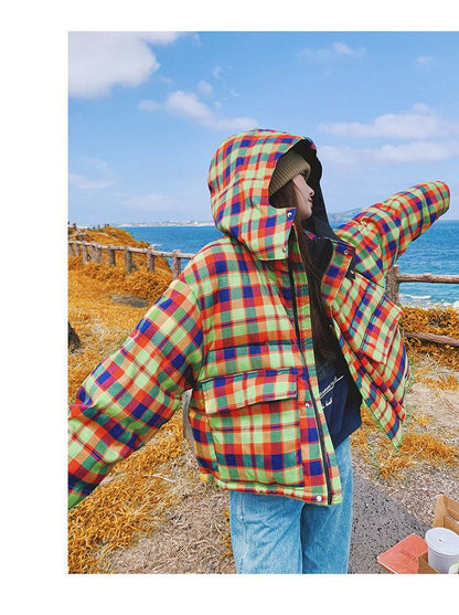 個性派 フード付きジッパーコート スタイルアップ E-10056