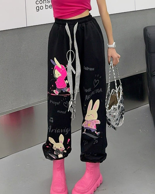 着回し力抜群 グラデーション 個性派 ハイウエスト パンツ＜ins-8093＞