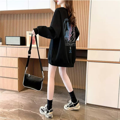 着心地抜群 プリント 女性力を高める スウェット パーカーE-3777