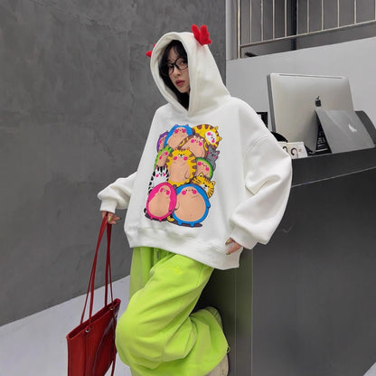 キュート  柔らかくて優しい印象  カジュアル   3色 スウェット  E-12204