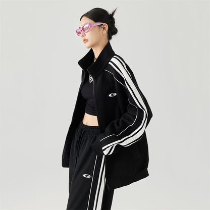 超人気商品 カジュアル 上下セット  ペアコーデ スポーツウェア 3色展開 ジャージ E-12630