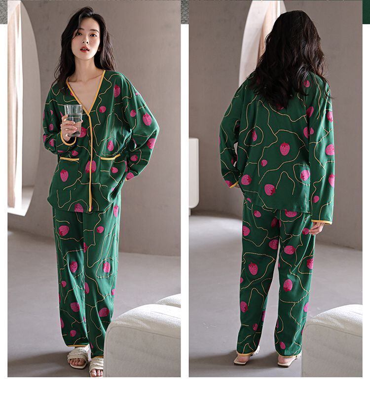 スタイルアップ 肌触り抜群 デザイン性抜群 パジャマ ルームウェア E-9485