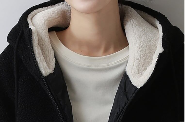 数量限定  カジュアル ファッションラムスキンコートE-5529