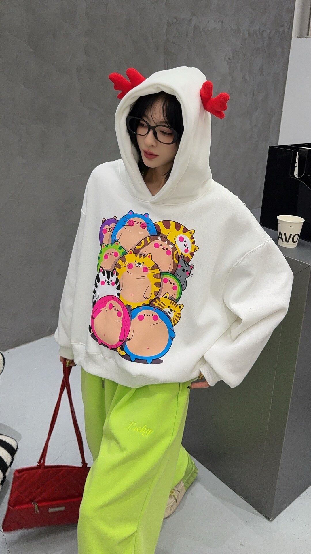 キュート  柔らかくて優しい印象  カジュアル   3色 スウェット  E-12204