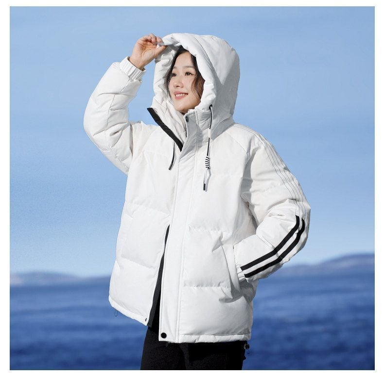 【中綿】売れ切れ必至 おすすめ 冬服 防寒 暖かい  撥水加工 3色展開 男女兼用 中綿フード付きジャケットE-12635