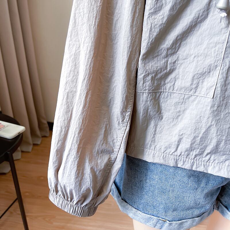 定番シンプル 簡潔 今季マストバイ カジュアル 日焼け対策 全2色 パーカー コートE-9110