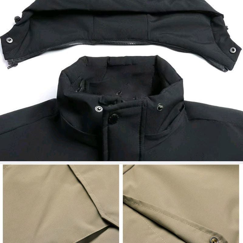 カジュアル  防寒  撥水加工 バックビッグロゴ 男女兼用 3色展開 フード付き中綿ジャケット E-12887