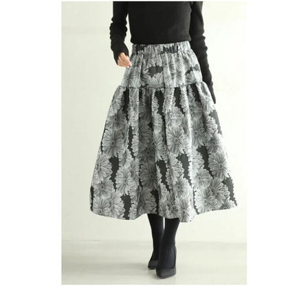 上質 デートにぴったり ハイウエスト 女性力を高める スカート ボトムスE-12220