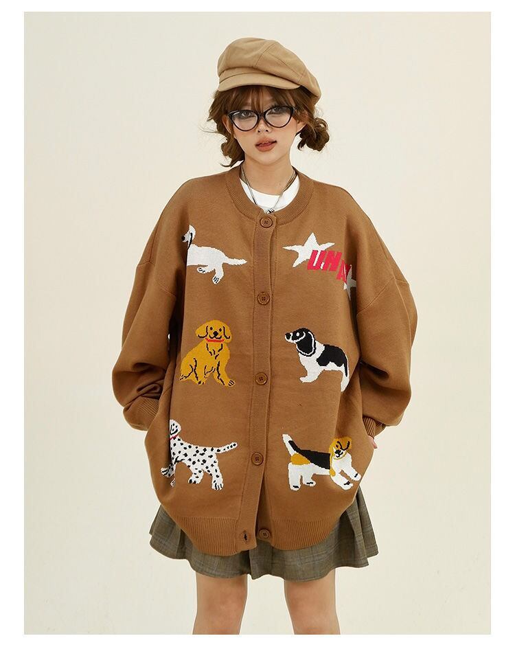 大活躍 高見えデザイン 着回し力抜群 キュート ファッション 2色選択 ニットトップスE-9759