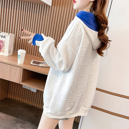 美人度アップ プリント ファッション スウェット パーカーE-3725