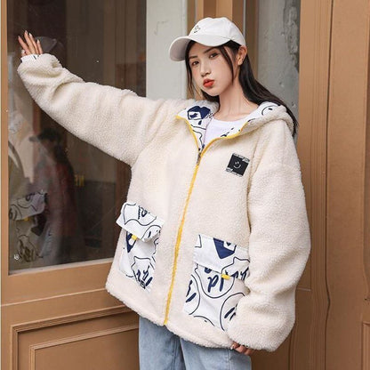 【リバーシブル】大好評 ラムスキン ファッション コートE-5625