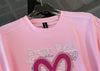 超人気 ホットダイヤモンド カジュアル プリント 半袖Tシャツ ショートパンツ セットアップ E-9215