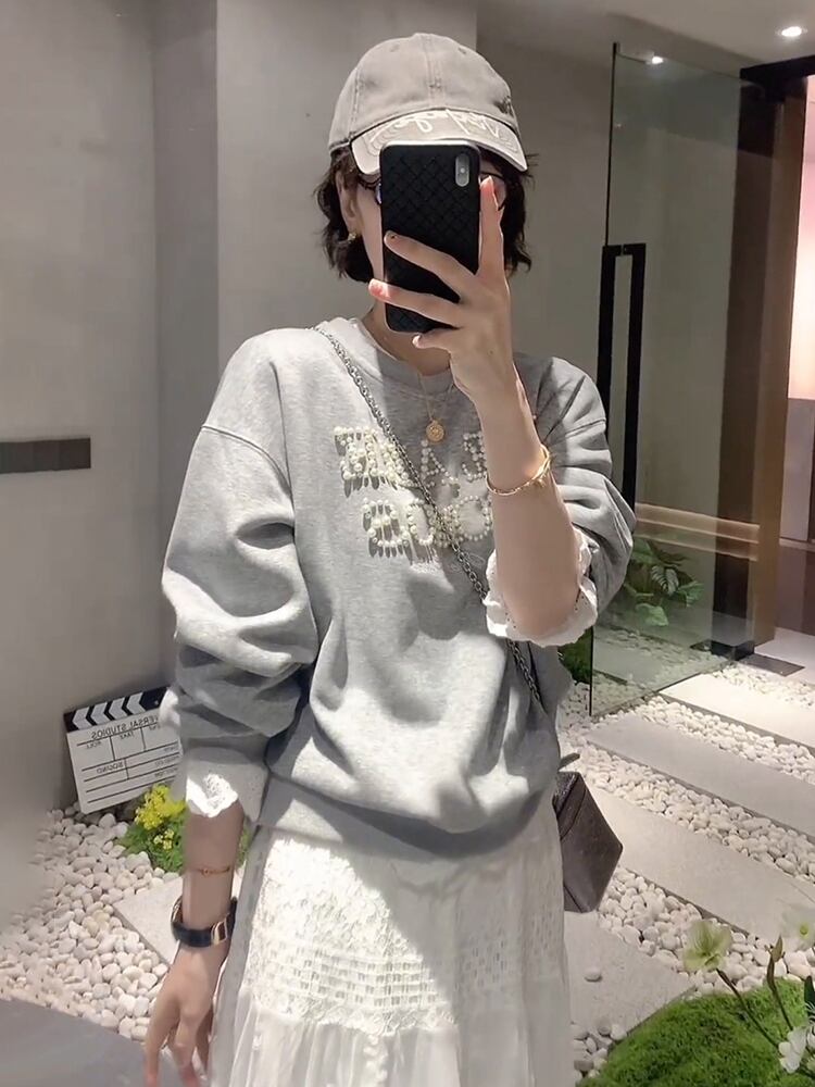 絶対欲しい 早い者勝ち 絶対流行 カジュアル 2色選択 スウェット E-10928