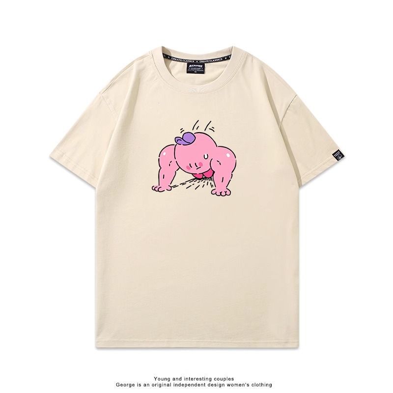今季マストバイ 売れ筋   おすすめ プリントロゴ 半袖 Tシャツ-A2619