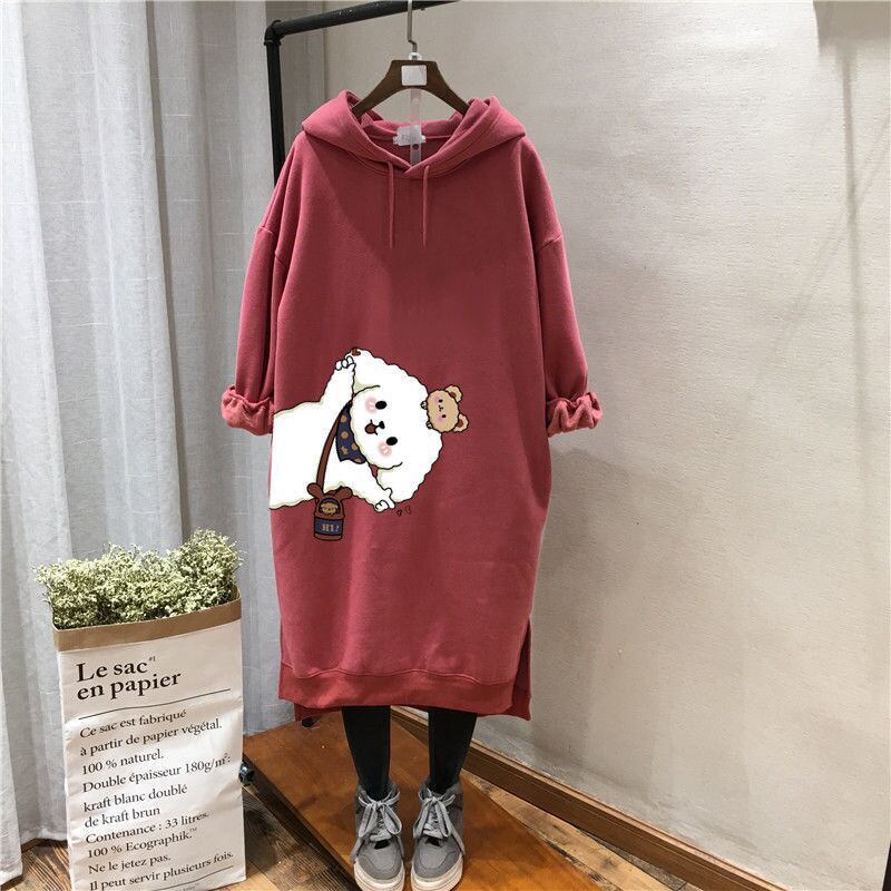 【裏起毛】大人可愛い ファッション 快適トップス プラスベルベット 3色 パーカー E-6858