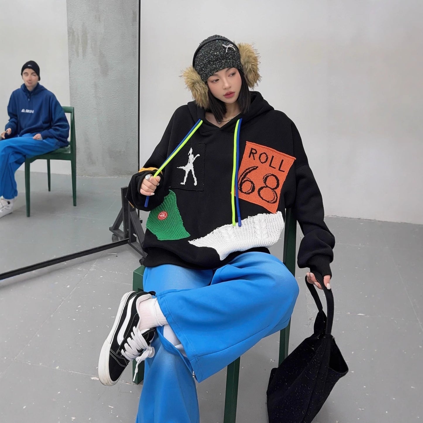 着回し力抜群 アバンギャルド ファッション カジュアル   2色 スウェット E-12211