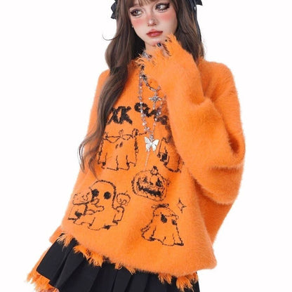 今季も大流行大人可愛い カジュアル スタイルアップ 2色選択ニットトップスE-10621