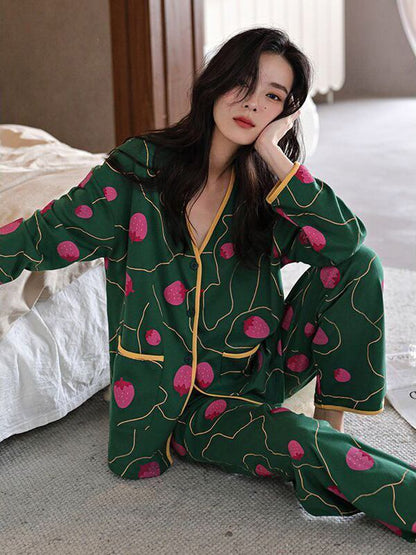 スタイルアップ 肌触り抜群 デザイン性抜群 パジャマ ルームウェア E-9485