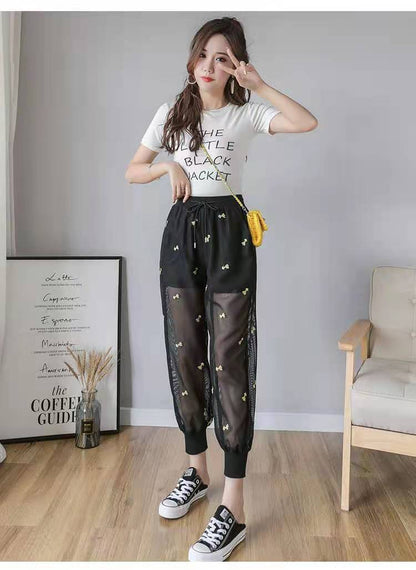 話題沸騰中 ファッション 大好評 カジュアル 日焼け止め パンツE-8765